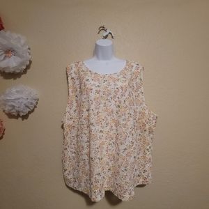 Loft 26 Sweet Daisy Lace like Sleeveless Floral